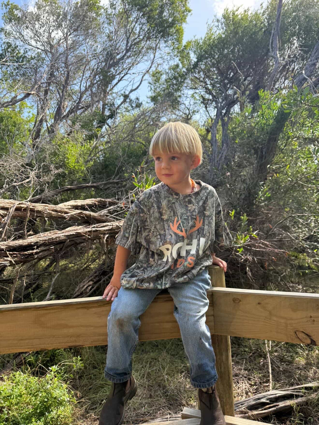 Adventure Starts Young Tee | Camo