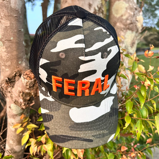 FERAL Cap - Black Camo