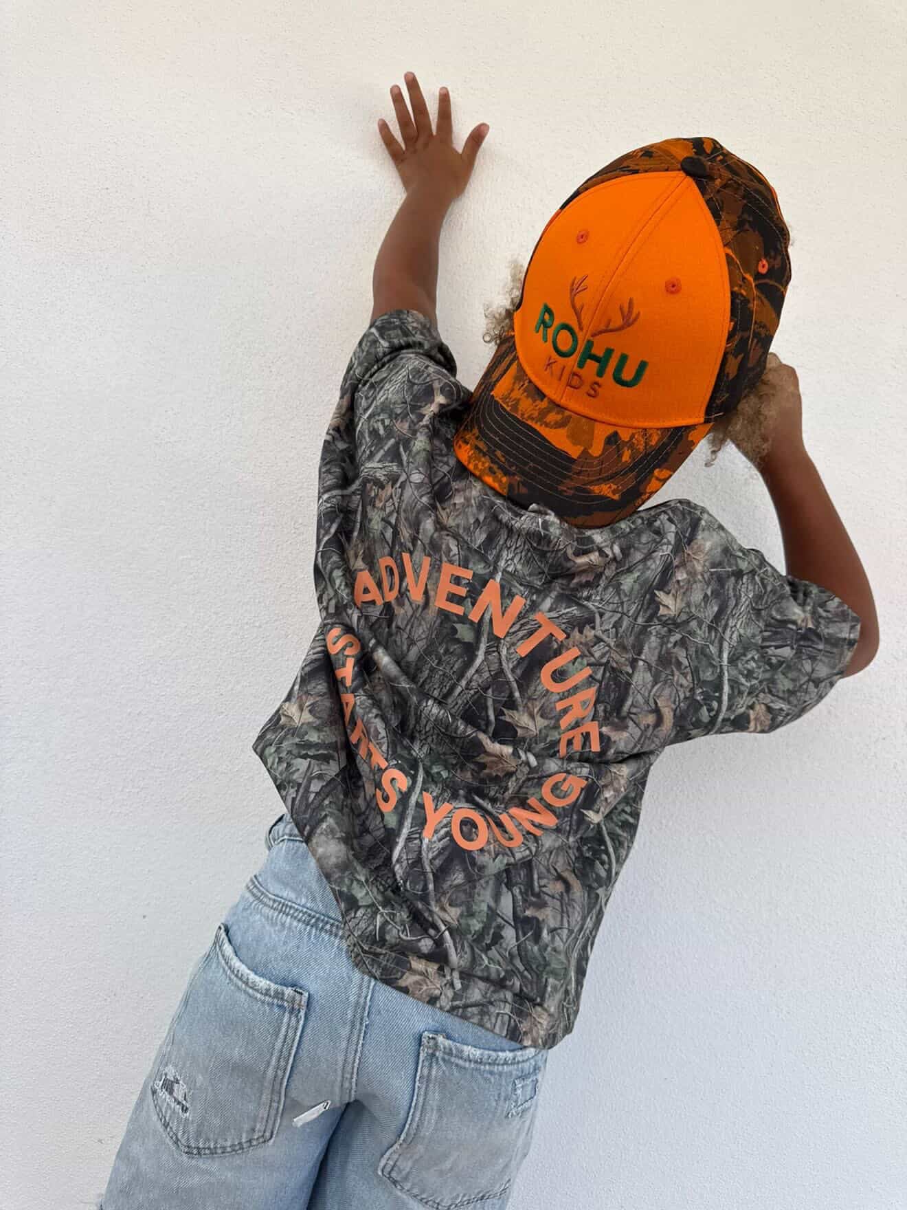 'Adventure Starts Young' Tee in Camo