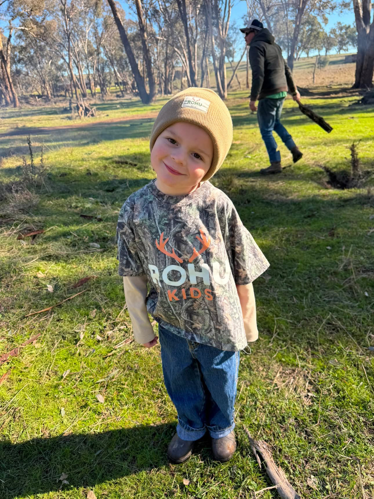 Adventure Starts Young Tee | Camo