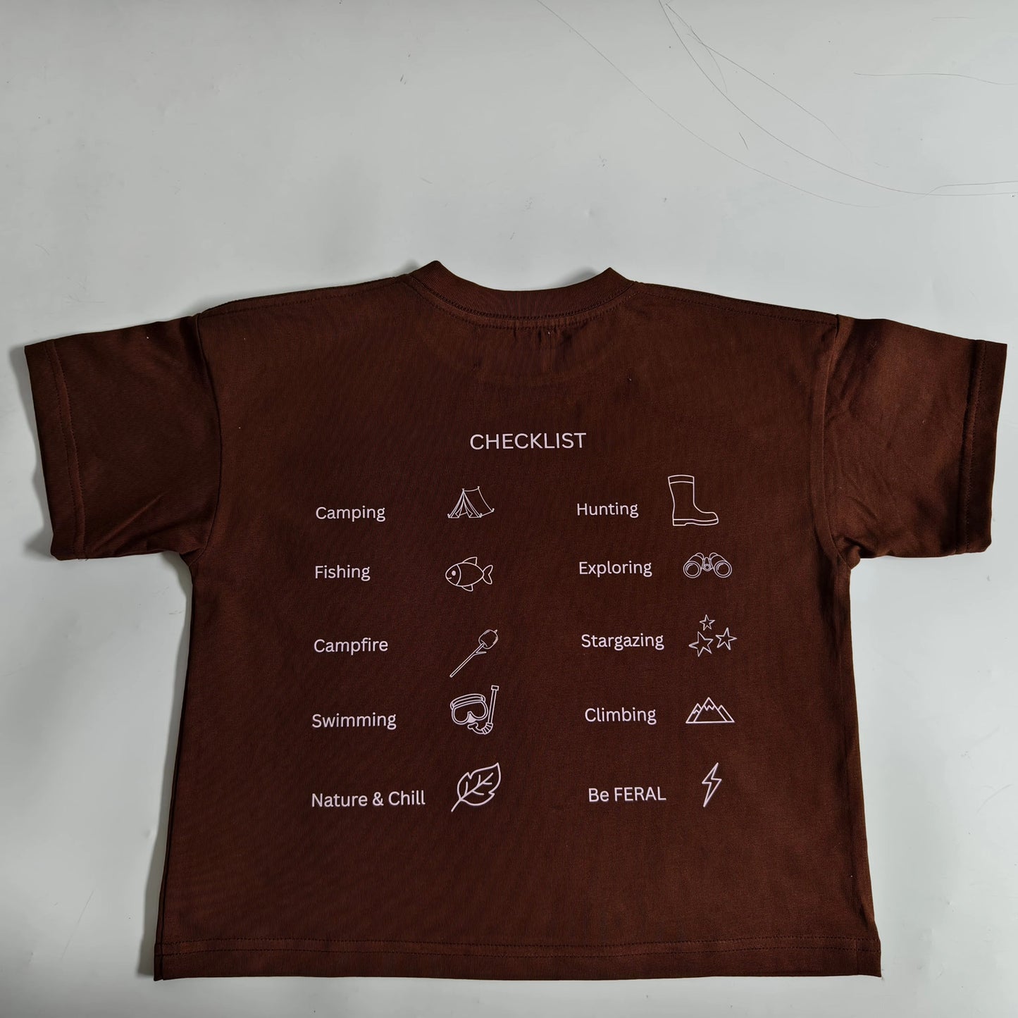 Checklist Adventure Tee - Cocoa Pop